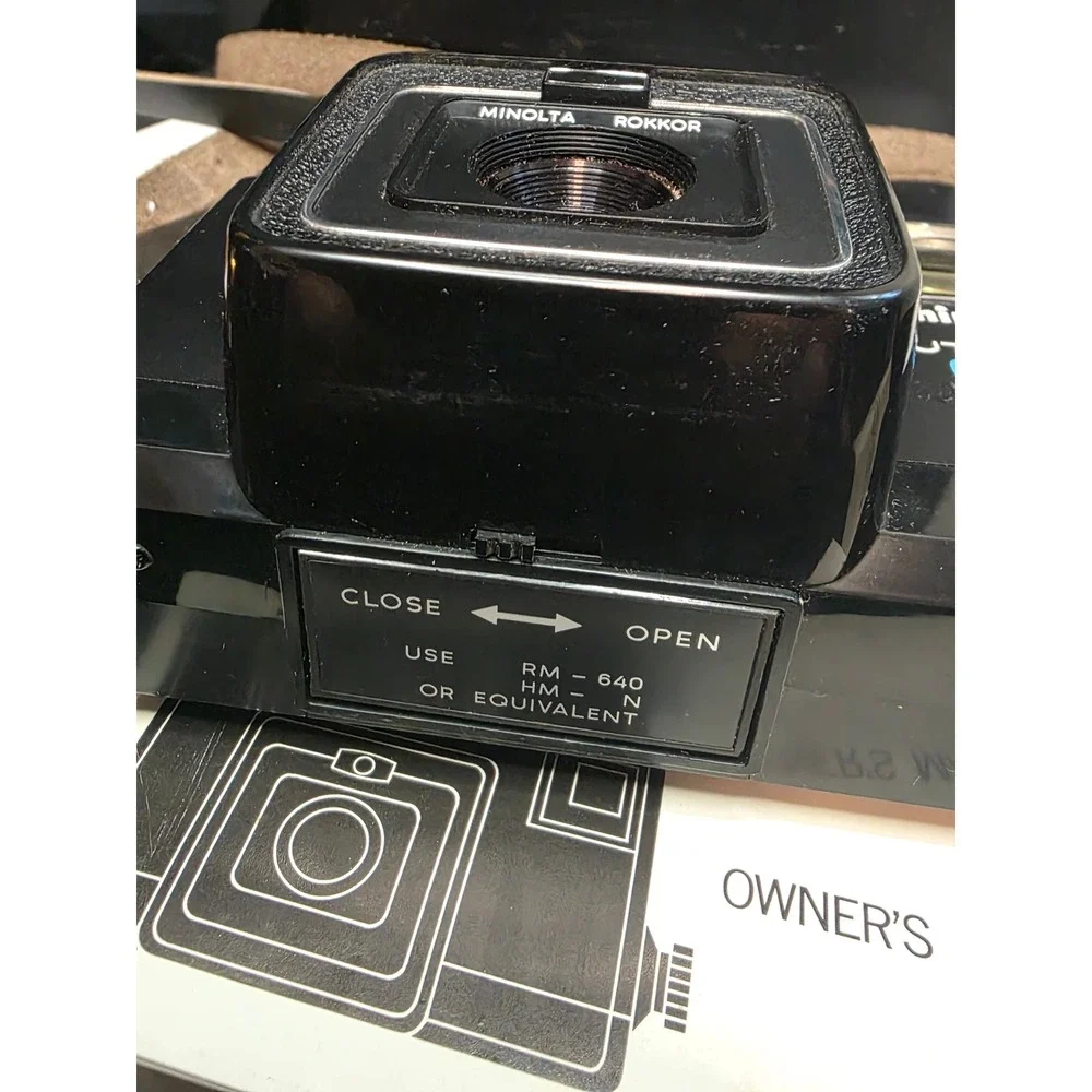 Minolta Autopak 600-X 126 Film Camera Rokkor 38mm 2.8 Lens Case Manual 200480